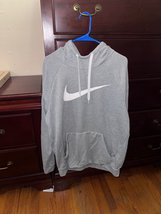 Nike Other - Nike Gray Hoodie with White Swoosh